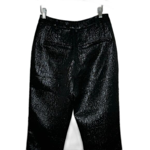 MICHAEL COSTELLO x REVOLVE WAVERLY BLACK SHIMMER CRINKLE PANTS SIZE SMALL NWOT - Picture 8 of 12